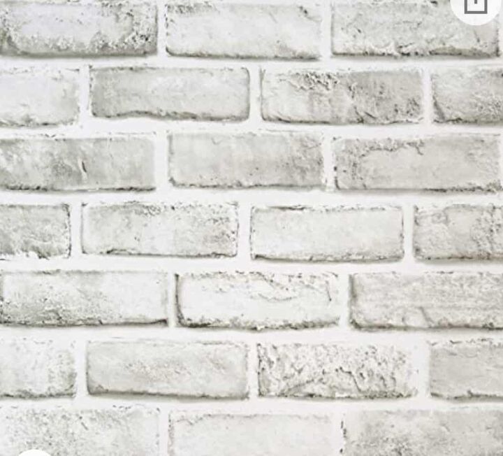 como pendurar facilmente um lindo papel de parede peel and stick passo a passo, papel de parede de tijolo cinza branco