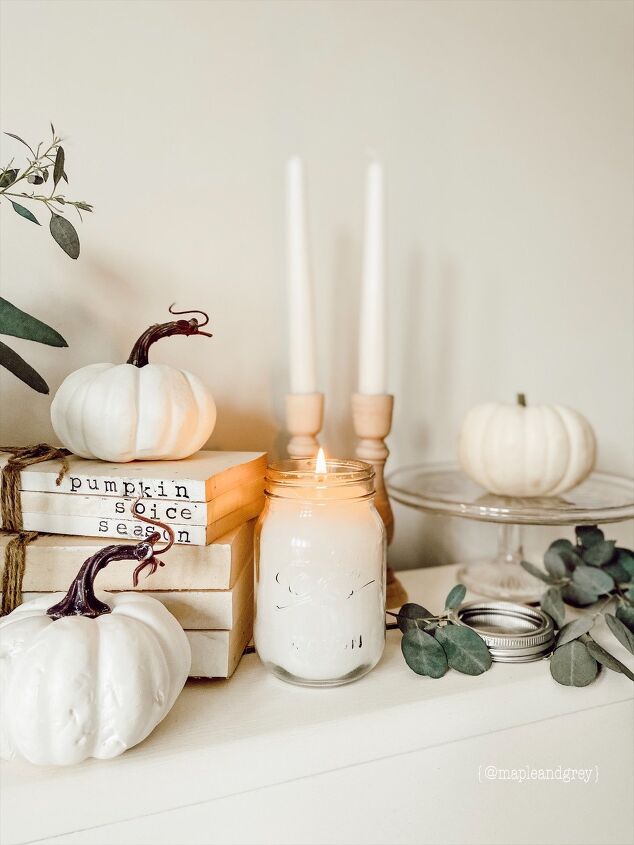 diy autumn candles