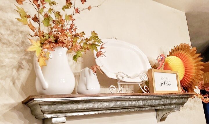 simple thanksgiving table setting with a twist