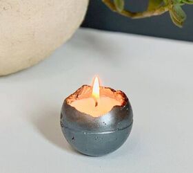 gorgeous concrete candle easy diy