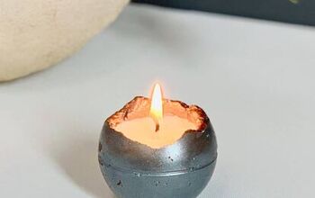 Preciosa vela de hormigón -Fácil bricolaje