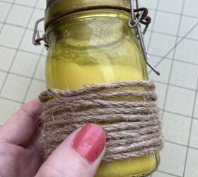 Wrap jute cord around a glass jar, then ditch the jar to make THESE