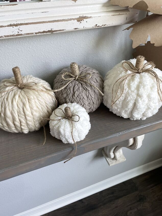 how to make adorable yarn pumpkins