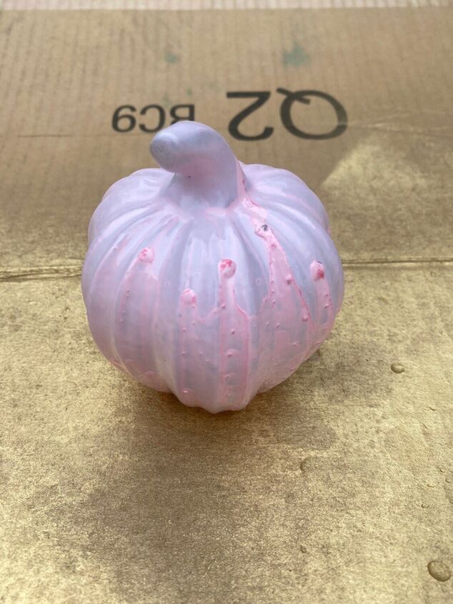 how to hydro dip and decoupage a ceramic pumpkin
