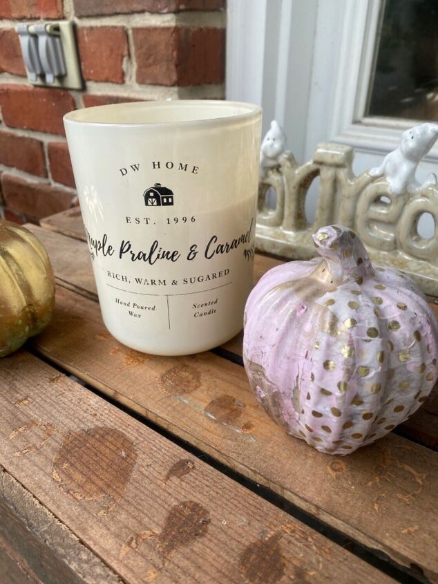 how to hydro dip and decoupage a ceramic pumpkin