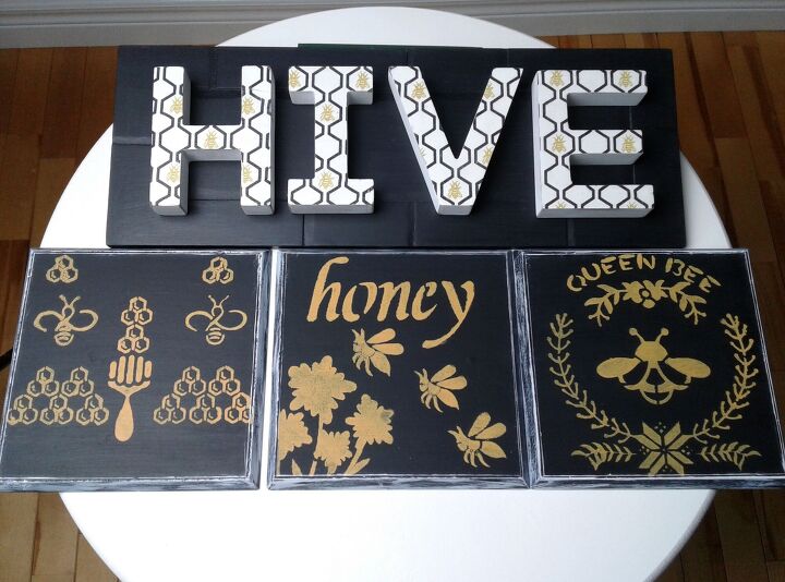 goodbye live laugh love signs and hello to honeybees, Hive Set