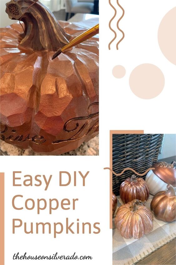 easy diy copper pumpkins