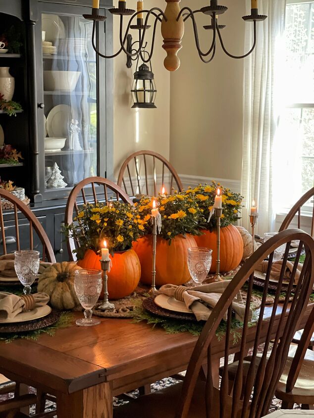 simple centerpiece idea for your thanksgiving aesthetic