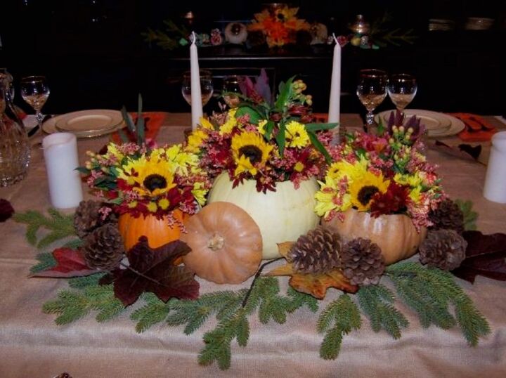 simple centerpiece idea for your thanksgiving aesthetic