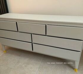 Solid pine art deco inspired upcycled chest of drawers with
