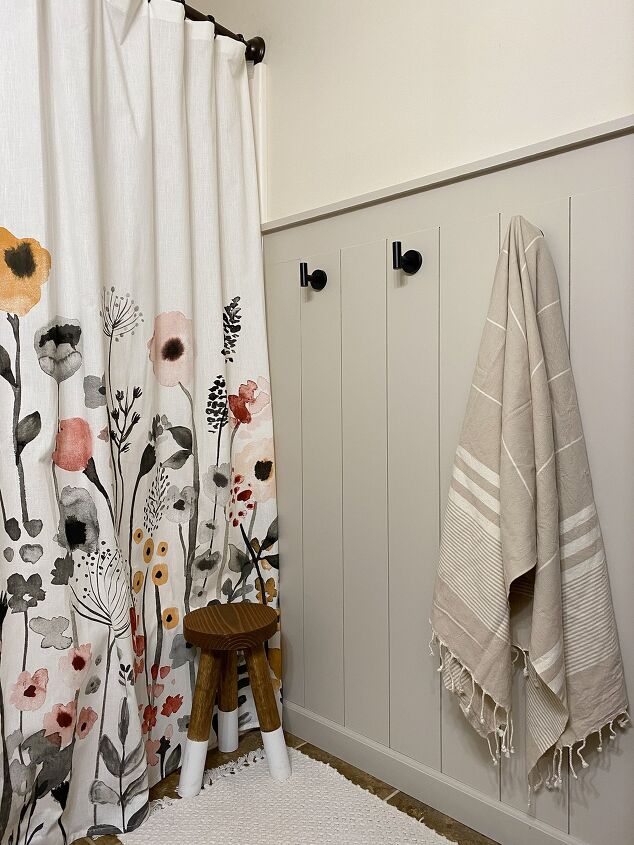 s 15 showstopping ideas that ll make guests gather in your bathroom, Put up a beautiful shiplap wall