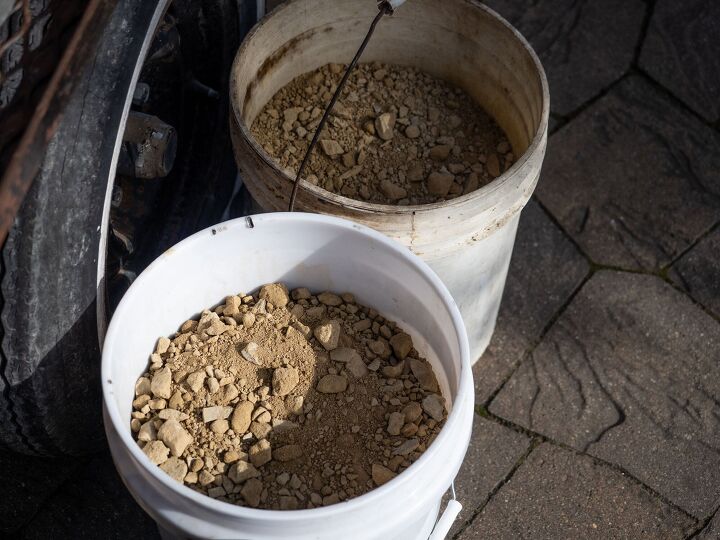 how to install a patio landscape block pillar