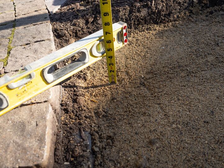 how to install a patio landscape block pillar