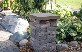 How to Install a Patio Landscape Block Pillar