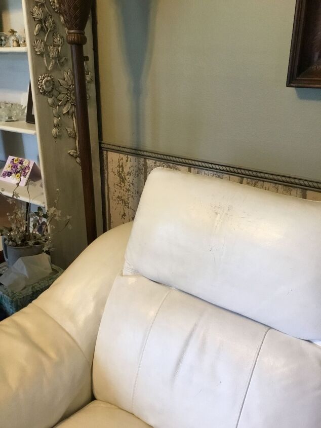 q how to remove paint from leather