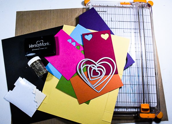 how to make a heart shaped easel card because guys love them too