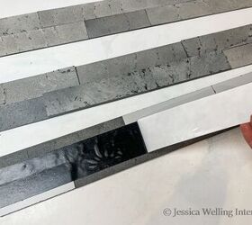 fireplace makeover with slate ish