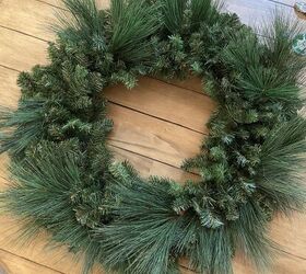 Collect a few pine needles from your yard to copy the best wreath hack of the season