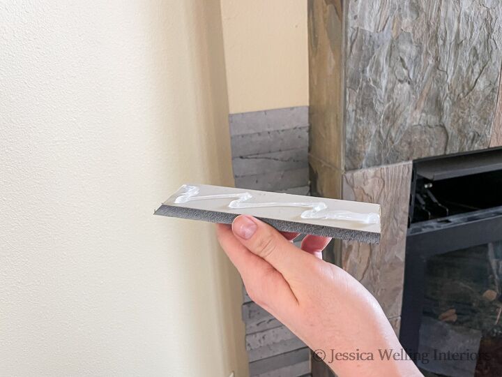 fireplace makeover with slate ish