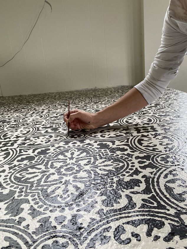 how to stencil your concrete floors
