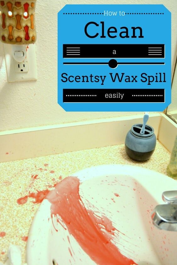 como limpar facilmente o scentsy wax derramado