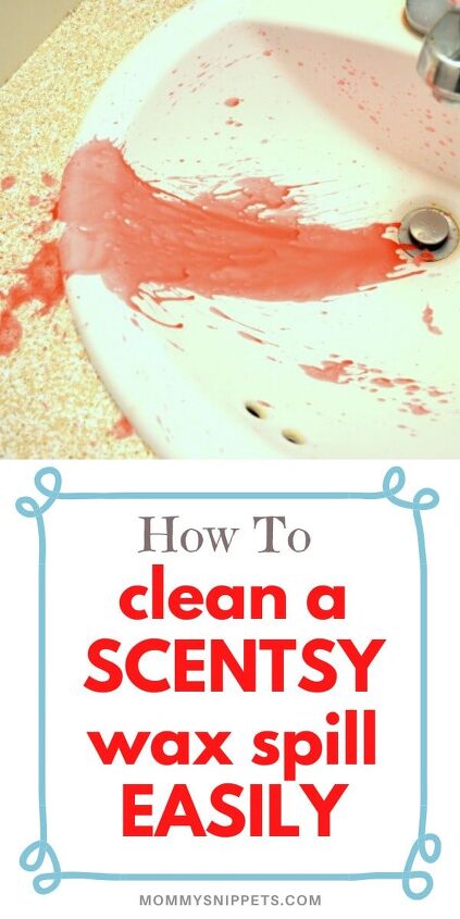 como limpar facilmente o scentsy wax derramado