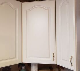 how to fix kitchen corner cabinet hinge