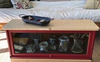 Repurposed  Barrister Library Case as a Coffee Table