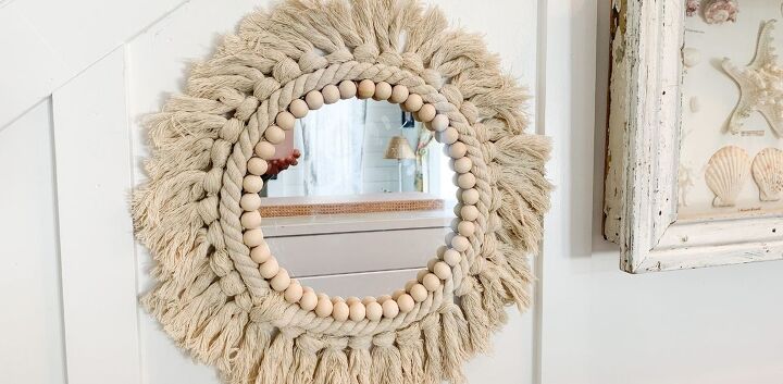 s 22 popular diy trends you should try before 2022, Create a Boho chic fringed mirror