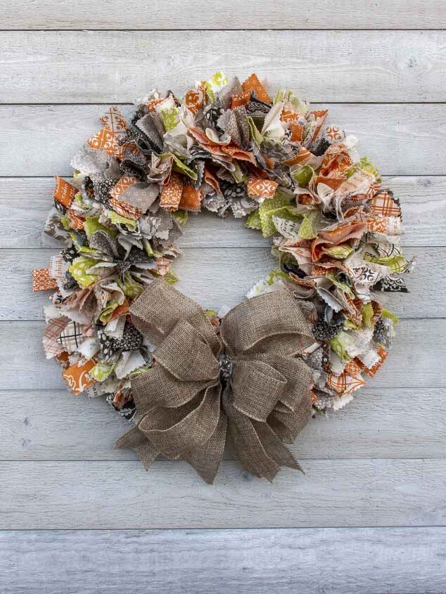 how to make a fabric wreath easy diy