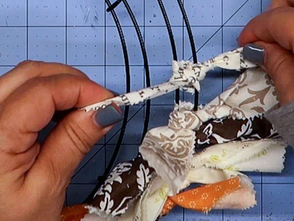 how to make a fabric wreath easy diy