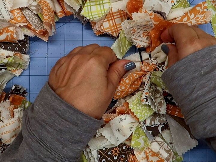 how to make a fabric wreath easy diy