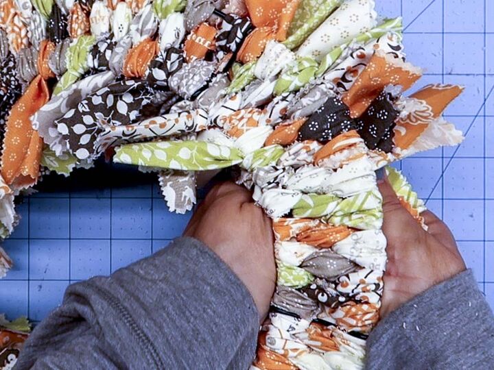 how to make a fabric wreath easy diy