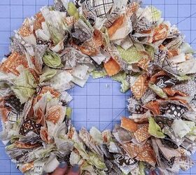 how to make a fabric wreath easy diy