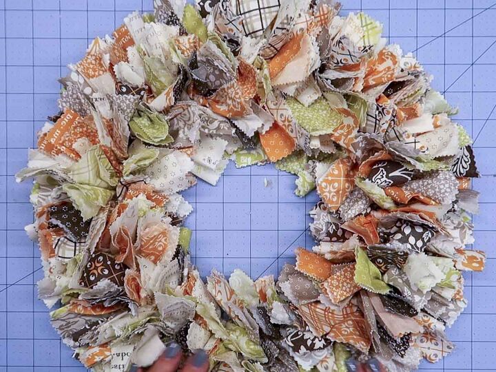 how to make a fabric wreath easy diy