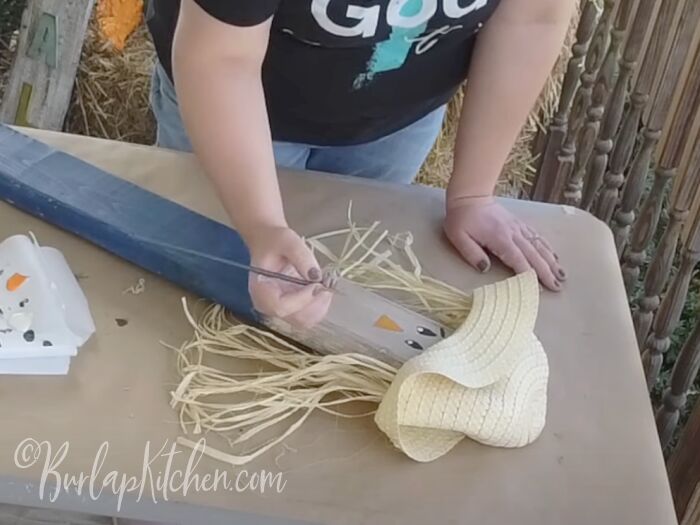 how to create a cute diy scarecrow for your fall decor