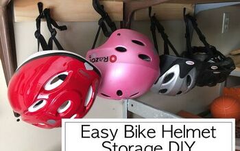 Almacenamiento fácil de cascos de bicicleta DIY
