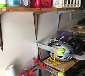 easy bike helmet storage diy