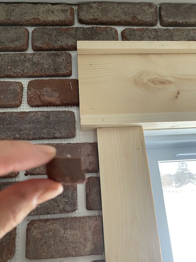 diy brick accent wall