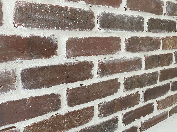 diy brick accent wall