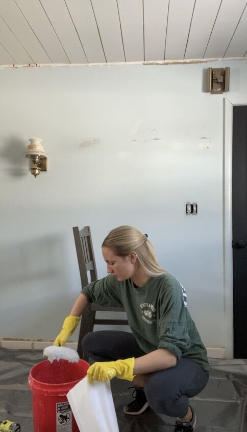 diy brick accent wall