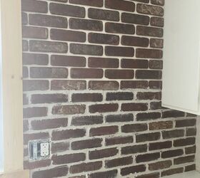diy brick accent wall