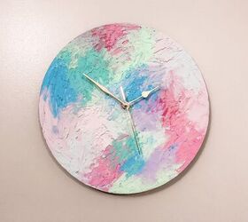 16 fun craft ideas you could do with your kids, A lovely textured clock