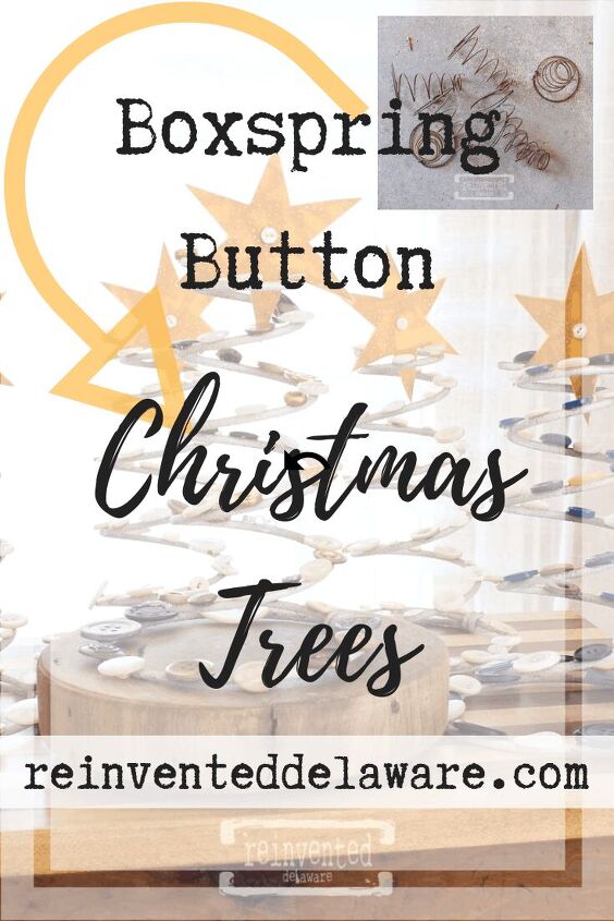 used box springs button christmas trees