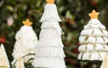 Espera a ver este sencillo árbol de Navidad de arpillera