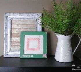 use picture frames and doilies to make charming wall art, Pink Heart Completed Look
