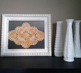 use picture frames and doilies to make charming wall art, Display Option