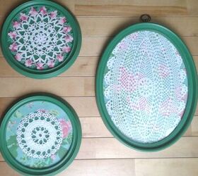 Use Picture Frames and Doilies to Make Charming Wall Art