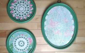 Use Picture Frames and Doilies to Make Charming Wall Art