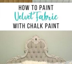 how to paint velvet fabric with chalk paint